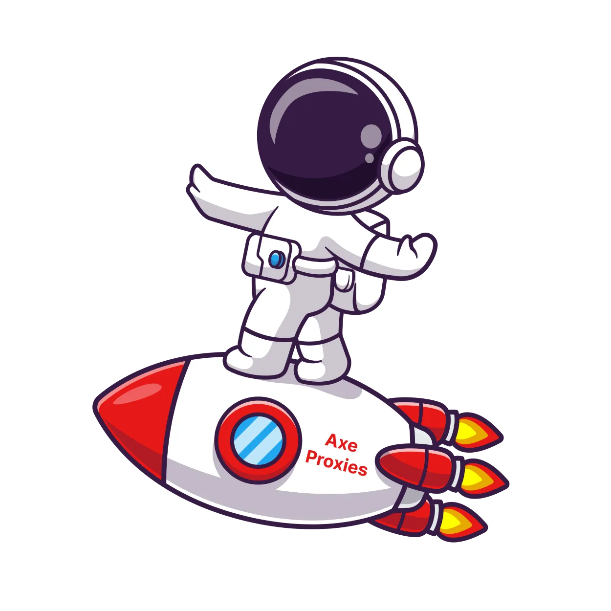 A floating astronaut in a space suit